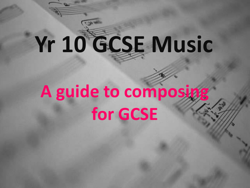 AQA GCSE Music Composition help