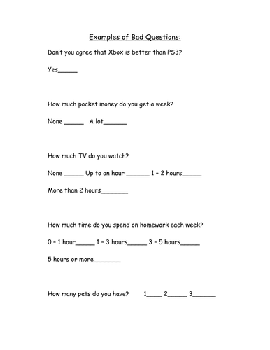 Collecting Data (High Ability)