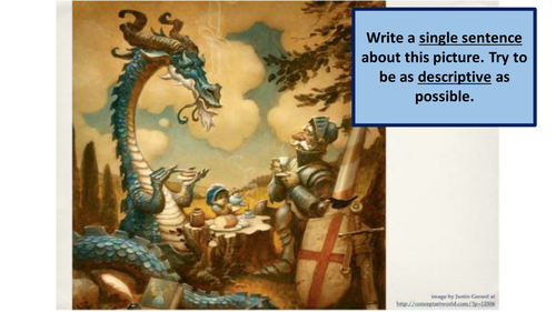 The Knight & The Dragon: Descriptive Writing