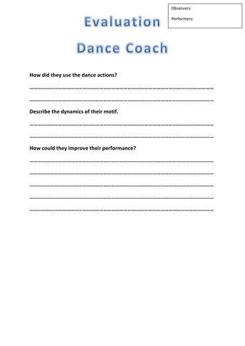 Year 8 Street Dance - Actions, Space, Dynamics, Relationships