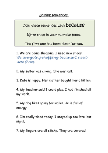 joining-sentences-teaching-resources