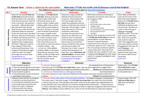 Year 3 Fiction 1: Stories by the same author (Michael Foreman)