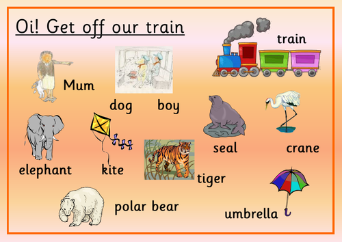 Oi! Get off our train wordmat