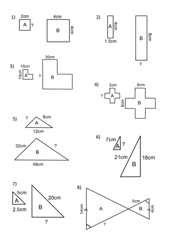 Printables Scale Factor Worksheet scale factor worksheets syndeomedia