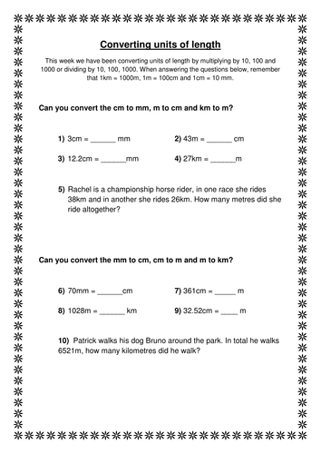 length homework year 4