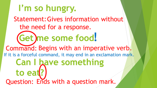 Statement. Command! Question? | Teaching Resources