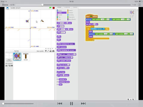 FREE Scratch tutorial app on iPad