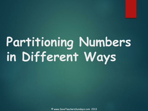 partitioning-numbers-in-different-ways-teaching-resources