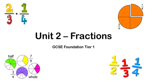 GCSE Foundation Revision - 2.1. Recognising a Fraction as a Shape.