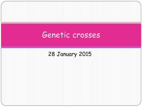 Genetic crosses