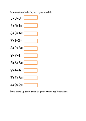 Adding three numbers