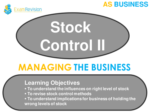 Stock Control II