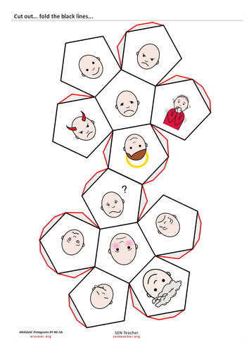 Dodeca Dice - Circle Time Faces and Moods