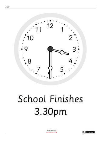 A4 Clock/Time Poster