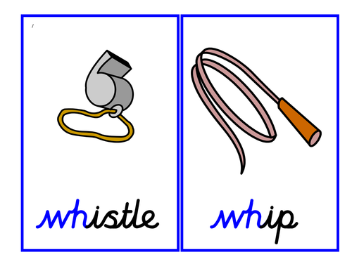 Phase 5: wh grapheme - selection of activities, games and presentation