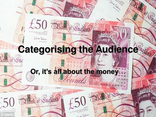 Categorising the Audience for Advertising