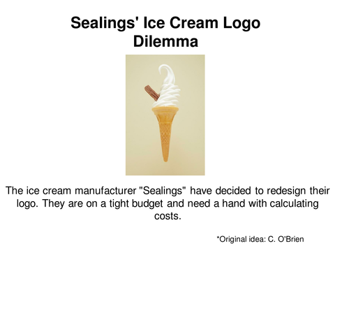 Sealings' Ice Cream Logo Dilemma - Arcs and Sectors