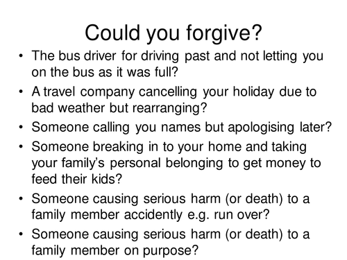Worksheet Forgiveness Worksheets anthony walker a mothers forgiveness by jodiefoster teaching resources tes
