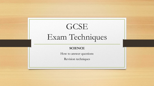 Science GCSE Exam & Revision Tips