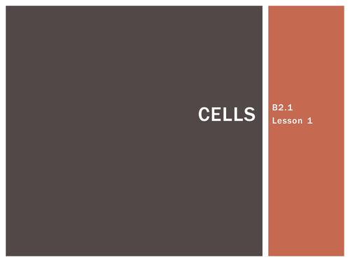 AQA B2.1 Cells Teaching Resources
