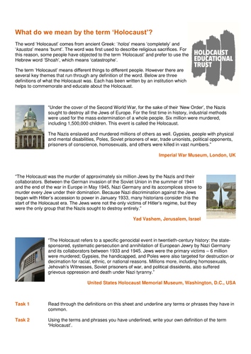 Defining the Holocaust