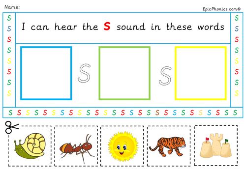 Phase 2 Phonics Initial Sounds Activity
