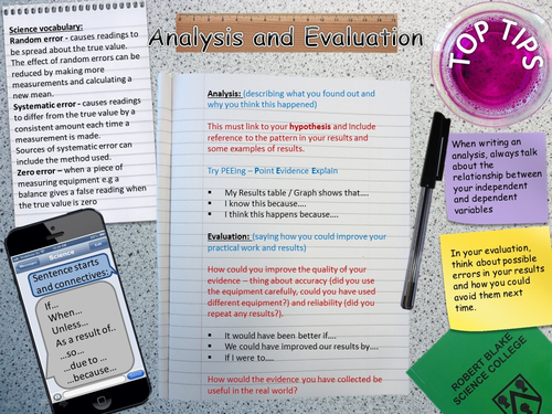 Analysis and evaluation mat