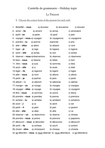 Grammar tests foundation