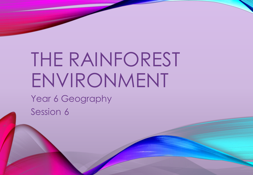 The Rainforest Environment PowerPoints