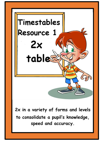 TIMESTABLES RESOURCE 1    -  2X TABLE 