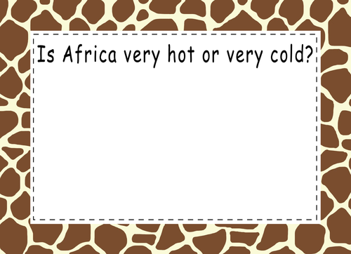 Africa interactive reading area displays