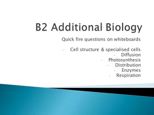 B2 Additional Biology revision questions