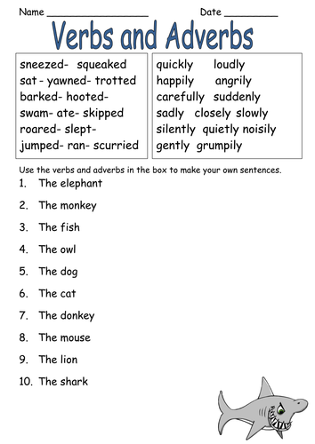 exercises stage key english 3 worksheet  20drew01  Resources Y4 Y2 by Teaching  Adverbs