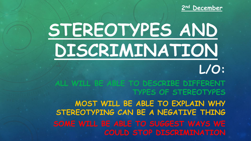 prejudice and discrimination year 7