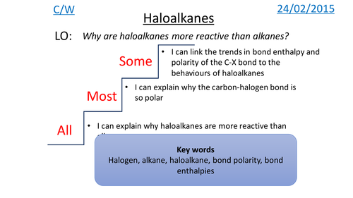Haloalkanes - AQA Chapter 14 