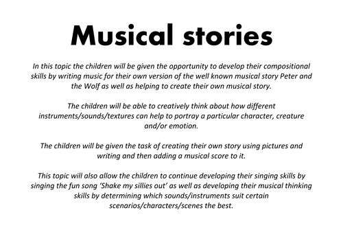 Musical stories