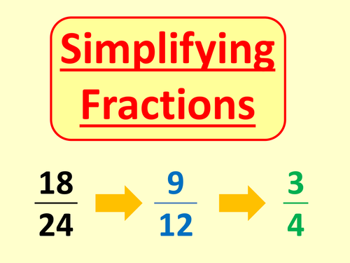 Simplifying Fractions