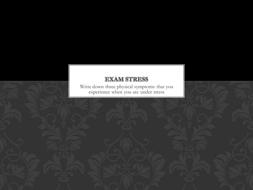 Exam Stress workshop