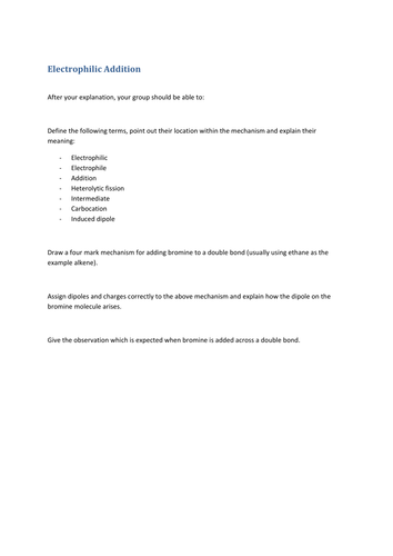 AS Chemistry Combustion, Enthalpy and Mechanisms