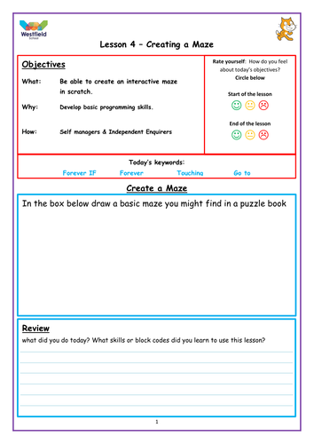 Scratch Lesson 4 - Creating a maze