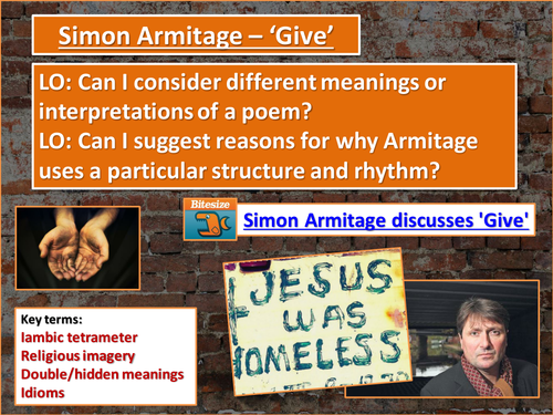 'Give' - Simon Armitage