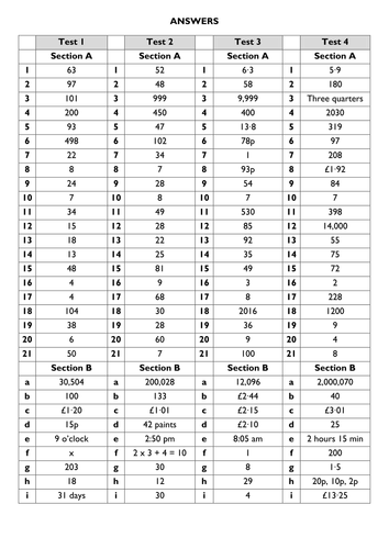 Twenty Timed Tests