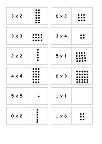 Arrays dominoes | Teaching Resources