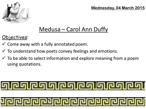 MEDUSA DUFFY GCSE
