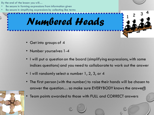 Forming and Simplifying Expressions