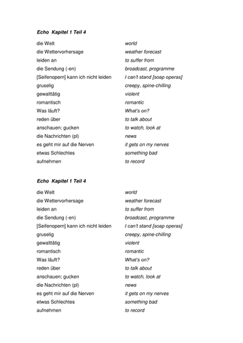 Echo Higher 1.4 Fernsehen