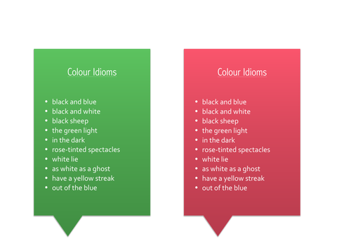 Creative Writing: Colour Symbolism 