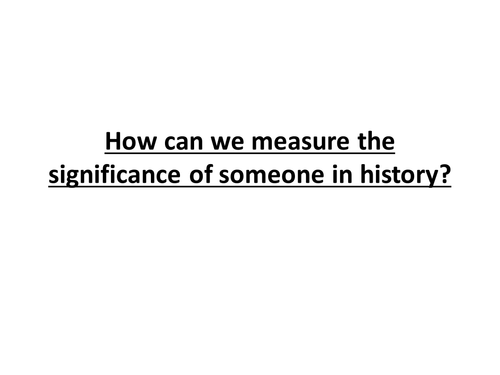 How to measure significance 