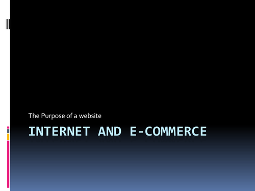 Internet and E-commerce