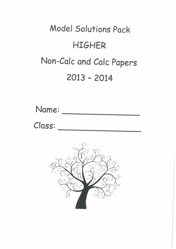 Model solutions GCSE Edexcel Higher 